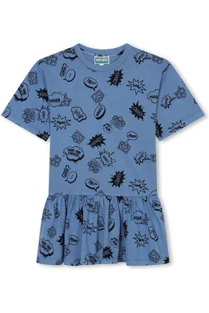 Kenzo Cartoon-print cotton dress