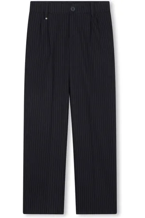 HUGO BOSS Pinstriped pleated suit trousers