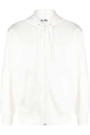 Comme des Garçons X the Artist Invader pixelated-appliqué hoodie