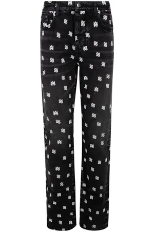 AMIRI MA paisley-print straight-leg jeans