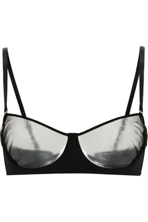 MAISON CLOSE Sheer mesh-panelled bra