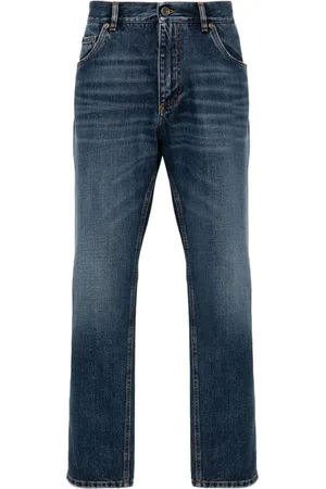 Dolce & Gabbana Logo-plaque straight-leg jeans