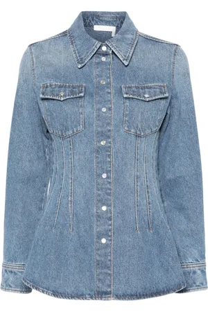 Chloé Corset-style denim shirt