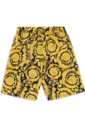 VERSACE Barocco-print cotton shorts