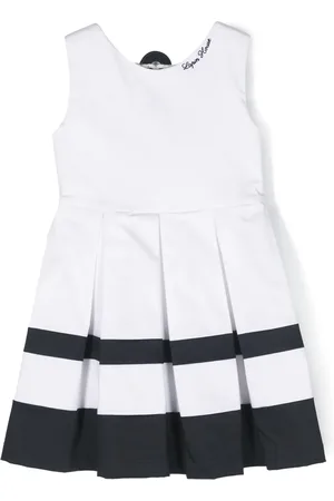 Lapin House Logo-embroidered cotton-blend dress