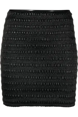 Nanushka Ceara smocked mini skirt