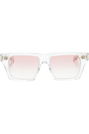 DITA EYEWEAR Logo-print square-frame sunglasses