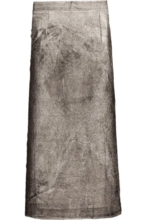 Maison Margiela Serigraphic-print silk skirt