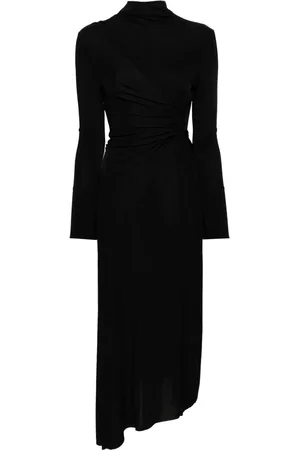 Victoria Beckham Twist-front draped maxi dress