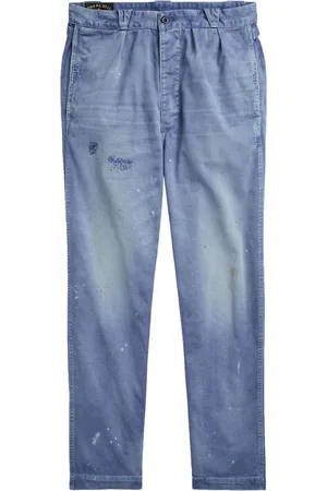 Ralph Lauren Paint splatter-print tapered trousers