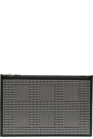 Alexander McQueen Studed leather clutch bag
