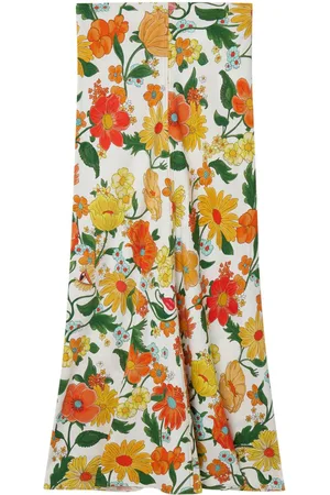 Stella McCartney Lady Garden-print flared maxi skirt