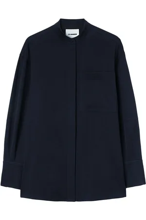 Jil Sander Collarless button-front shirt