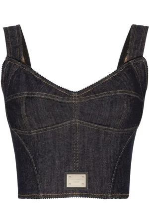 Dolce & Gabbana Logo-appliqué cotton-blend top