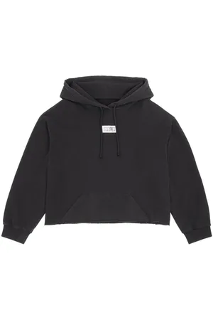 Maison Margiela Numbers-appliqué cotton hoodie