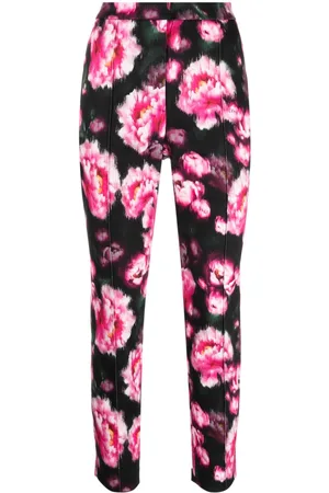 ADAM LIPPES Daphne floral-print straight trousers