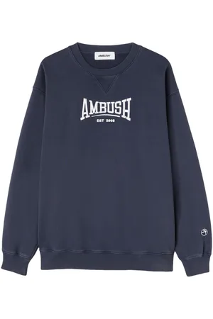 AMBUSH Logo-embroidered organic-cotton sweatshirt
