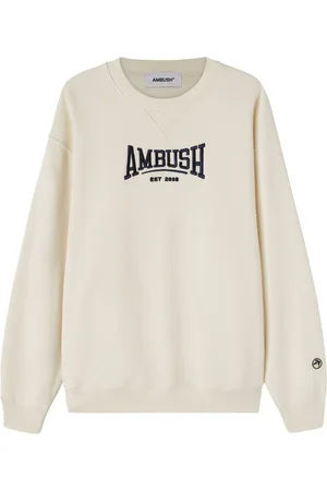 AMBUSH Logo-embroidered organic-cotton sweatshirt