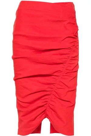 Pinko Ruffled detail pencil skirt