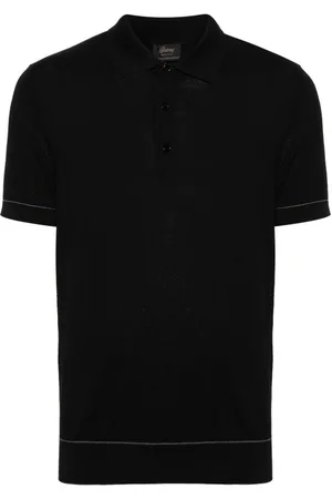 BRIONI Piqué cotton polo shirt