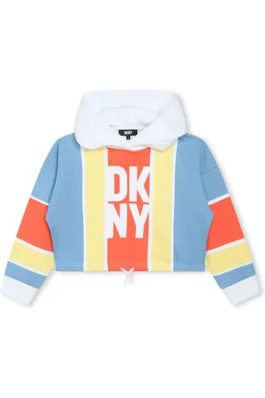DKNY Striped cotton hoodie