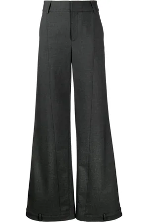 MONSE High-waisted cotton wide-leg trousers