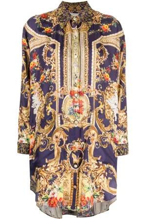 Camilla Venice Vignette-print silk shirt