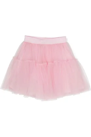 MONNALISA Logo-waistband tutu skirt