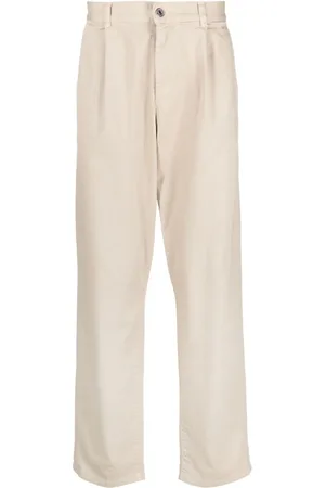 Missoni Logo-embroidered mid-rise chinos