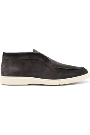 santoni Slip-on suede boots