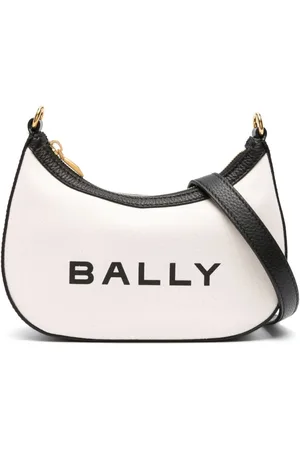 Bally Ivory canvas shoulder bag