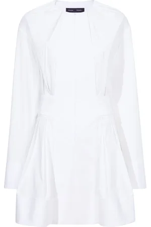 Proenza Schouler Eileen pleated poplin minidress
