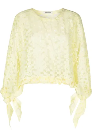 HENRIK VIBSKOV Bulk geometric-pattern sheer blouse