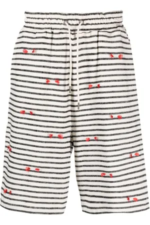 HENRIK VIBSKOV Fringy striped shorts