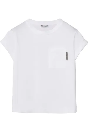 Brunello Cucinelli Monili-embellished cotton T-shirt