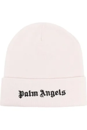 Palm Angels Logo-embroidered wool beanie