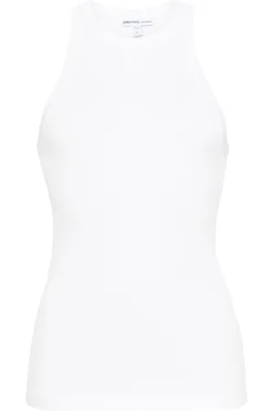 James Perse Round-neck ribbed-knit tank top