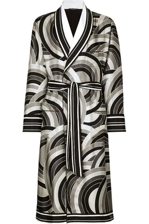 Dolce & Gabbana Abstract-print silk robe