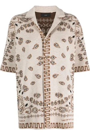 Alanui Bandana-jacquard cotton shirt