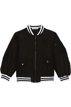 Dolce & Gabbana Sequin-embellished striped bomber jacket