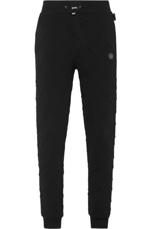 Philipp Plein Logo-appliqué quilted track pants