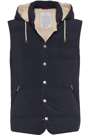 Brunello Cucinelli Hooded feather-down padded gilet