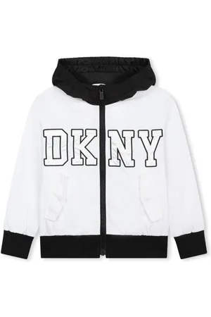 DKNY Logo-print hooded jacket