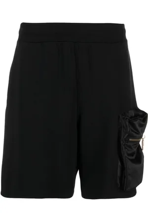 Moschino Pouch-pocket cotton-blend track shorts