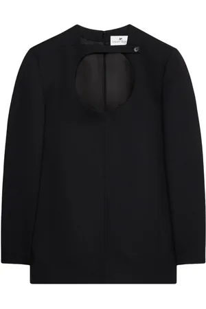 Courrèges Cut-out virgin-wool minidress