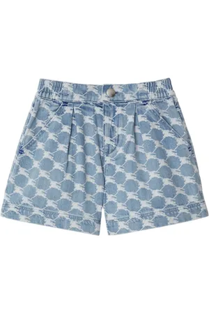 Burberry EKD graphic-print denim shorts