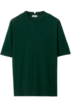Burberry Drop-shoulder wool knitted top