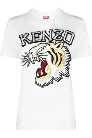 Kenzo Logo-embroidered cotton T-shirt