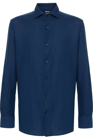 Boggi Milano Long sleeve piqué shirt