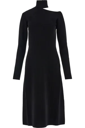 Salvatore Ferragamo Cut-out knitted midi dress